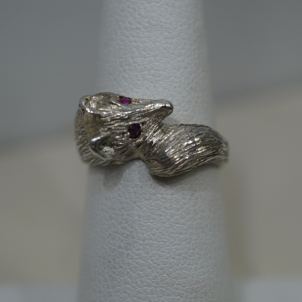 Sterling Silver (.925) Custom Made Fox Ring